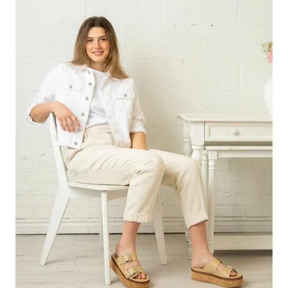 J/Slides NYC BELINDA Sand Leather Sandals MSRP: $169.00